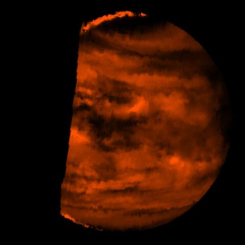 Infrared Image of Low Clouds on Venus