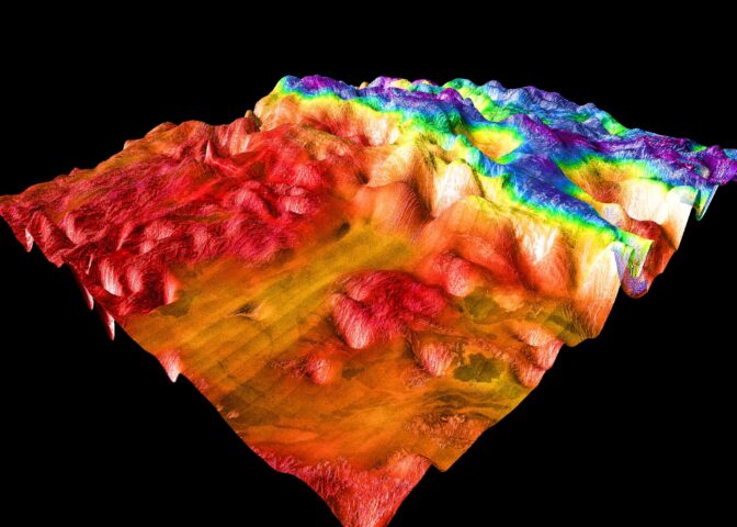 Magellan's Perspective View of Ovda Regio, 0° N, 129° E