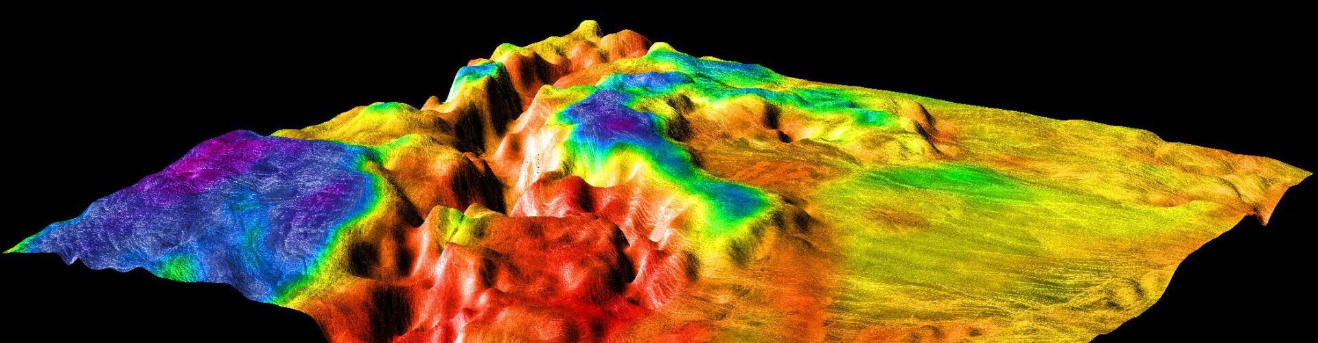 Magellan's Perspective View of Ovda Regio, 0° S, 129° E