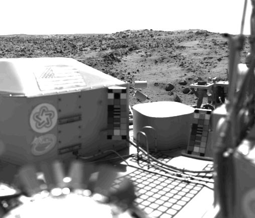 The United States Flag Stands On The Surface Of Mars