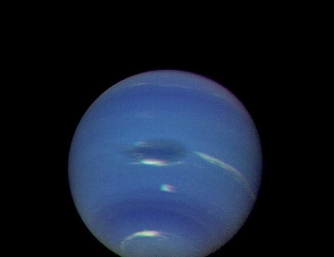 Neptune's Blue-green Atmosphere