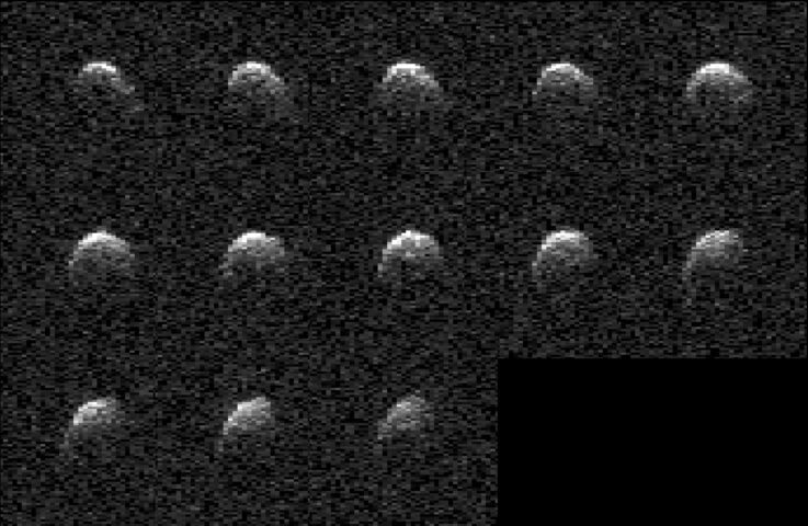 NASA's Planetary Radar Images Slow-Spinning Asteroid 2008 OS7