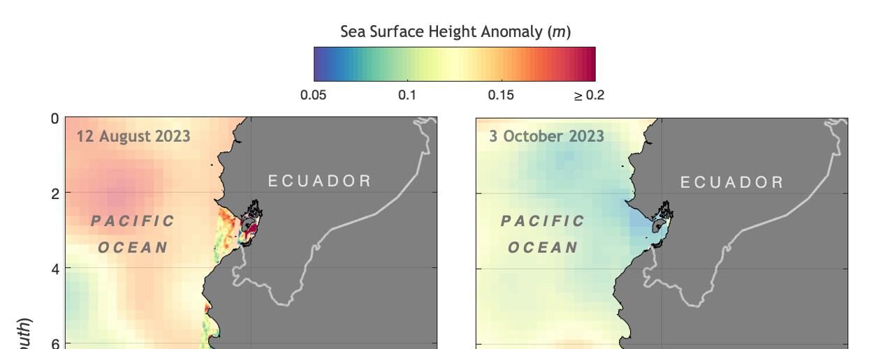 SWOT Monitors El Niño off Peru