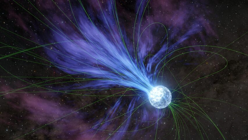 A Magnetar Loses Mass (Artist's Concept)