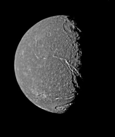Titania - Highest Resolution Voyager Picture