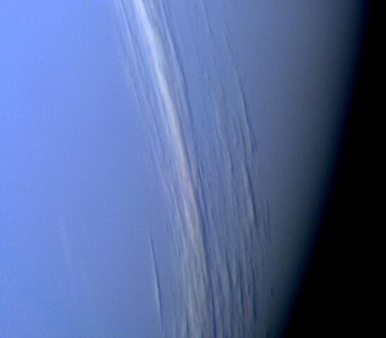 Neptune Clouds Showing Vertical Relief