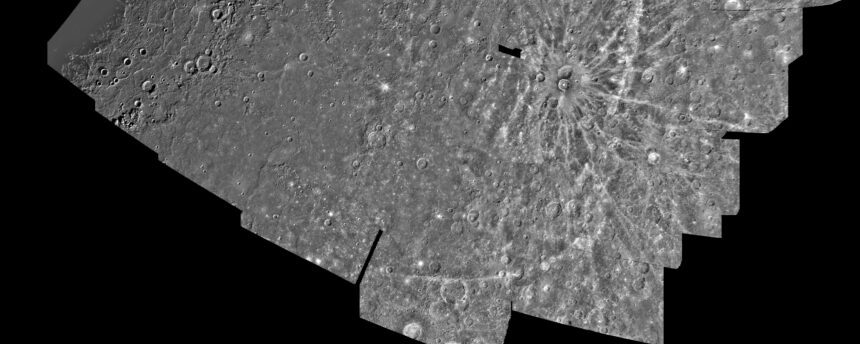 Mercury: Photomosaic of the Shakespeare Quadrangle of Mercury (Southern Half) H-3