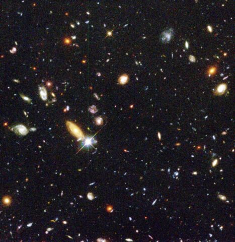 Hubble Deep Field Image Unveils Myriad Galaxies Back to the Beginning of Time