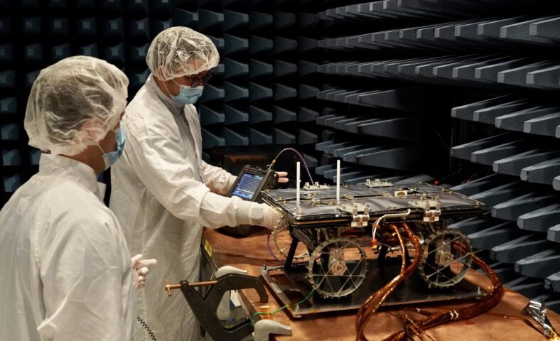 CADRE Rover Undergoes Electromagnetic Testing