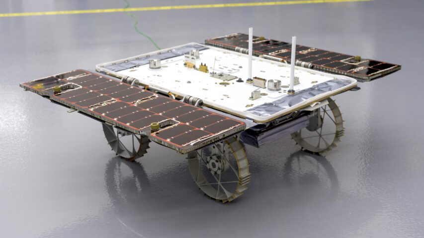 Completed CADRE Rover in the Clean Room