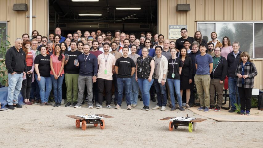 CADRE Team in the Mars Yard